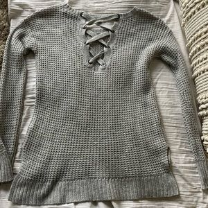 american eagle sweater, size small, grey